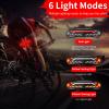 KCMYTONER Smart Bicycle Tail Light with Turn Signals, Anti-Theft Alarm and Automatic Brake Light, Wireless Remote Control Bike Rear Light Back USB Rechargeable Safety Warning Cycling Light,2 PK view 2