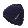 BCDlily Men Women Beanie Hat Winter Warm Plain Skull Cap Thick Knit Cap Fleece Lined Beanies (Navy_A) view 1