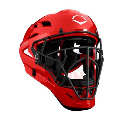 EvoShield Pro-SRZ Solid Catcher's Helmet - Scarlet, Small/Medium