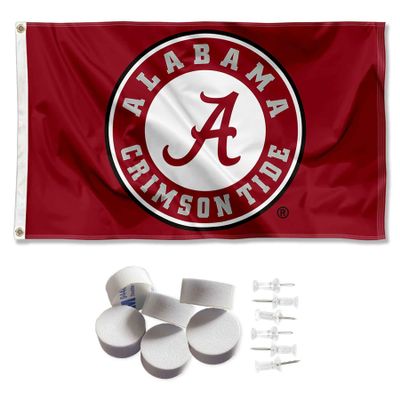 Alabama Crimson Tide Circle Banner and Tapestry Wall Tack Pads