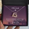Future Wife Gift, Gift for Fiancee, Engagement Gift from Fiance, from Boyfriend - Love Dancing Necklace view 3