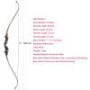 OBTOUTDOOR 60" Archery Takedown Recurve Bow Metal Riser Right Hand Hunting Bow for Adults Target Shooting Practice 25-60Lbs (55lbs) view 2