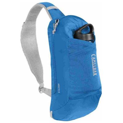 CamelBak Arete Sling 8 Hike Pack with 20oz Carry Cap Water Bottle, Indigo Bunting/Silver
