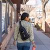CamelBak Arete Sling 8 Hike Pack with 20oz Carry Cap Water Bottle, Indigo Bunting/Silver view 2