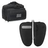 DBTAC Single Padded Pistol Bag Large (Black) + Range Bag Medium for 2~4 Pistol (Black), Lockable Zipper, Durable Material, Compact Design view 1