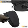 DBTAC Single Padded Pistol Bag Large (Black) + Range Bag Medium for 2~4 Pistol (Black), Lockable Zipper, Durable Material, Compact Design view 3