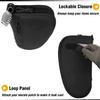 DBTAC Single Padded Pistol Bag Large (Black) + Range Bag Medium for 2~4 Pistol (Black), Lockable Zipper, Durable Material, Compact Design view 4