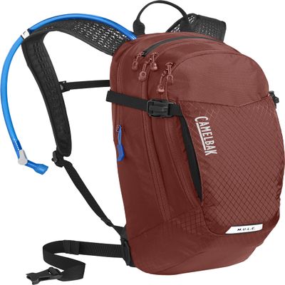 CamelBak M.U.L.E. 12 Mountain Bike Hydration Backpack Fired Brick/Black, 100oz