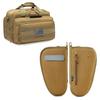DBTAC Single Padded Pistol Bag Large + Range Bag Medium for 2~4 Pistol (Brown) view 1