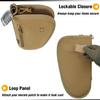 DBTAC Single Padded Pistol Bag Large + Range Bag Medium for 2~4 Pistol (Brown) view 4