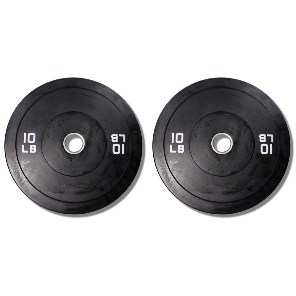 Ader 10lb Black Rubber Bumper Plates- Sold as a Pair