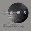 Ader 10lb Black Rubber Bumper Plates- Sold as a Pair view 2