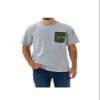 Carhartt Mens T-Shirt Relaxed Fit Heavyweight Short Sleeve Camo Pocket T Shirt, Heather Gray, Small US view 1