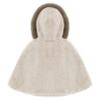 iiniim Baby Toddler Girls Fleece Hooded Capes Poncho Cloak Coat Cartoon Winter Warm Shawl Outwear Khaki 9-12 Months view 2