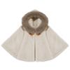 iiniim Baby Toddler Girls Fleece Hooded Capes Poncho Cloak Coat Cartoon Winter Warm Shawl Outwear Khaki 9-12 Months view 3