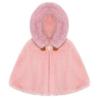 QinCiao Toddler Baby Fleece Hooded Cloak Capes Poncho Children Fall Winter Coat Snowsuit Outwear Pink A 12-18 Months view 1