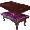 iCOVER Pool Table Cover Outdoor Heavy Duty Leather Waterproof Billiard Tables Covers 7ft Brown view 1