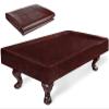 iCOVER Leatherette Billiard Table Cover Heavy Duty Waterproof 9 ft Fitted for Air Hockey Tables Brown view 1