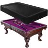iCOVER Outdoor Pool Table Cover Waterproof Heavy Duty Leatherette Covers for Billiard Tables 8 Feet Black view 1