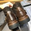 Short Boots Men Side Buckle Leather Boots Western Boots Vintage Knight Boots Cowboy Boots Leather Cowboy Boots view 4