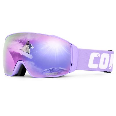 COPOZZ Polarized Ski Goggles, S3 Upgrade OTG Magnetic Snowboard Goggles UV Protection Skiing Goggles for Youth Men Women