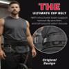 THEFITGUY Ultimate Dip Belt | Secure Closure - No Sliding Down | Structured Back Support | 45-Angle Rings - Comfort Dip Position | 40 Strap & 2 Snap Hooks - for Dips, Pull Ups, Squats, Weight Lifting view 2