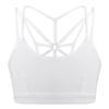 Yihuimin Kids Girls Solid Crisscross Back Sports Bra Athletic Crop Top Gym Yoga Running Shirts Dancewear Ivory 4 Years view 1