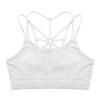 Yihuimin Kids Girls Solid Crisscross Back Sports Bra Athletic Crop Top Gym Yoga Running Shirts Dancewear Ivory 4 Years view 3