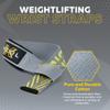 PICSIL - Weight Lifting Straps | Padded Wrist Support & Grips for Powerlifting | Ideal for Gym, Cross Training & Fitness with Hooks | Enhances Grip & Stability | Versatile for Deadlifts | Grey view 2