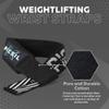 PICSIL - Weight Lifting Straps | Padded Wrist Support & Grips for Powerlifting | Ideal for Gym, Cross Training & Fitness with Hooks | Enhances Grip & Stability | Versatile for Deadlifts | Black view 2