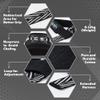 PICSIL - Weight Lifting Straps | Padded Wrist Support & Grips for Powerlifting | Ideal for Gym, Cross Training & Fitness with Hooks | Enhances Grip & Stability | Versatile for Deadlifts | Black view 3