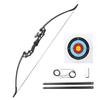 53" Takedown Recurve Bow Right Hand Black Longbow Archery Set for Outdoor Hunting, Horse Riding, Bowfishing, Target Archery view 1