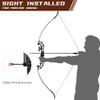 53" Takedown Recurve Bow Right Hand Black Longbow Archery Set for Outdoor Hunting, Horse Riding, Bowfishing, Target Archery view 3
