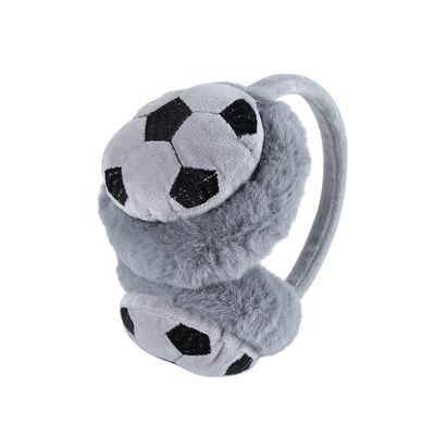 ITODA Furry Soccer Earmuffs for Winter Plush Warm Ear Warmer Outdoor Padded Cold Weather Adjustable Ear Muff Boys Child Cover