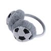 ITODA Furry Soccer Earmuffs for Winter Plush Warm Ear Warmer Outdoor Padded Cold Weather Adjustable Ear Muff Boys Child Cover view 2