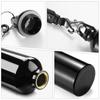 CHENGU 10 Pcs Aluminum Water Bottle 20 oz Reusable Bottles Lightweight Leak Proof Aluminum Sports Travel Bottles with Twist Cap Buckle for Gym, Hiking, Cycling, Camping, Fishing (Black) view 4