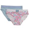 Calvin Klein Girls Modern Cotton 2 Pack Bikini Heart Tie Dye/Empyrean Blue Large view 1