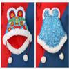 2022 Kids Beanie Hat for Year of The Tiger, Winter Tiger Shaped Fleeced Hat Boys Girls for Chinese New Year Baby Shower (Blue), One Size view 2