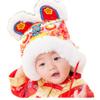 2022 Kids Beanie Hat for Year of The Tiger, Winter Tiger Shaped Fleeced Hat Boys Girls for Chinese New Year Baby Shower (Red), One Size view 1