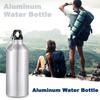 CHENGU 10 Pcs Aluminum Water Bottle 20 oz Reusable Bottles Lightweight Leak Proof Aluminum Sports Travel Bottles with Twist Cap Buckle for Gym, Hiking, Cycling, Camping, Fishing (Silver) view 3
