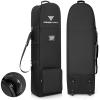 DAREKUKU Golf Travel Covers for Airlines with Detachable Shoulder Straps, Soft Foldable Golf Club Travel Bags, 900D Heavy Duty Oxford -Universal Size, Black view 1