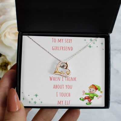 for Girlfriend, Personalized Sexy, Unique for Her, Girlfriend Gift Message Card, Necklace - Love Dancing