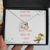 for Girlfriend, Personalized Sexy, Unique for Her, Girlfriend Gift Message Card, Necklace - Love Dancing view 3