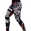 Hardcore Training Compression Pants Tiger Fury Men's Leggings Base Layer No Gi Tights MMA BJJ Grappling Workout Running view 2