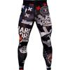 Hardcore Training Compression Pants Tiger Fury Men's Leggings Base Layer No Gi Tights MMA BJJ Grappling Workout Running view 3