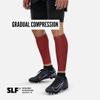 SLEEFS Hue Maroon Calf Sleeves view 2