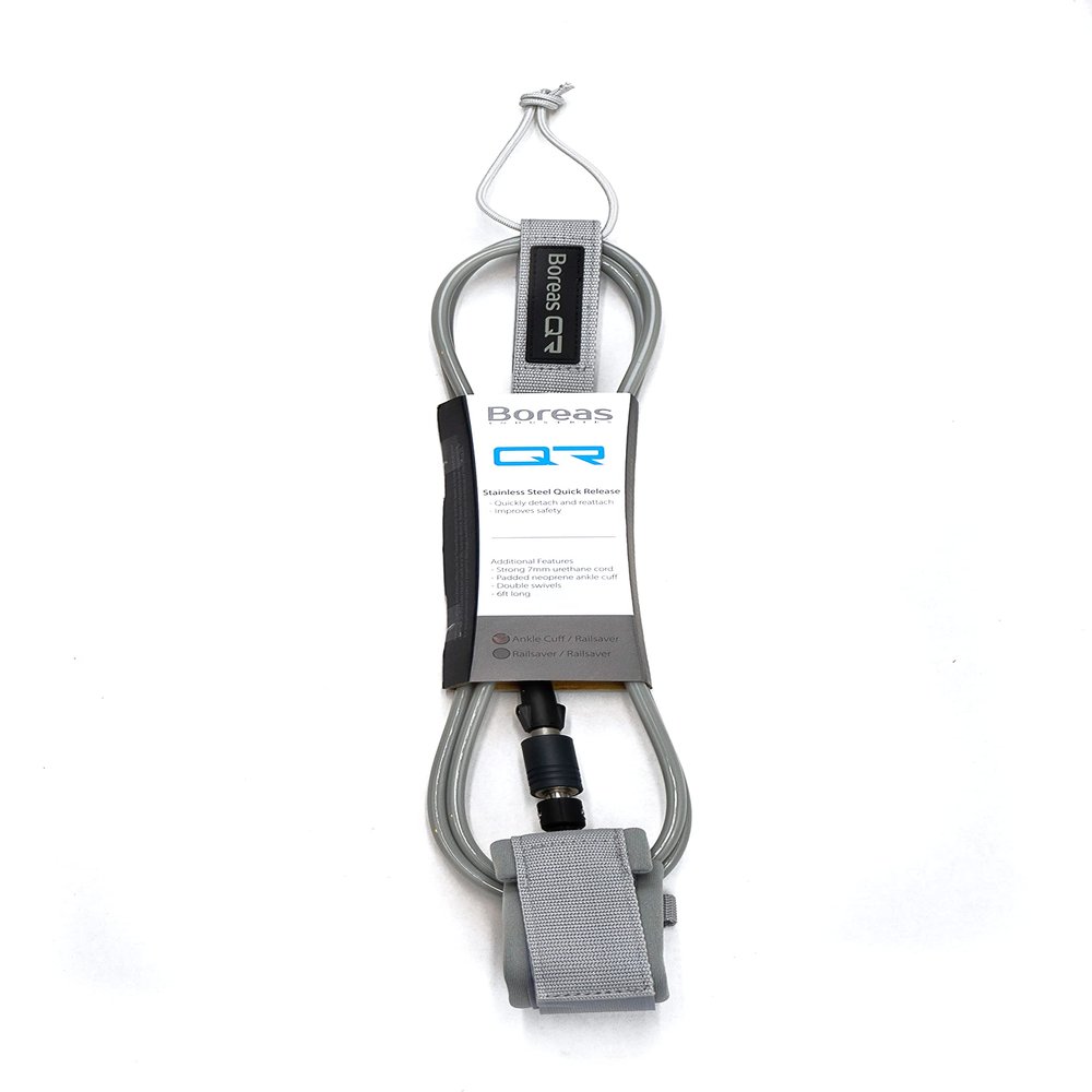 Boreas Industries Quick Disconnect Surfboard Leash with Ankle Cuff Attachment