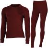 Chern Yueh Women Thermal Underwear Long Johns Set with Fleece Lined Ultra Soft Base Layer Cold Weather Top Bottom (Red, X-Large) view 1