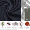 Chern Yueh Women Thermal Underwear Long Johns Set with Fleece Lined Ultra Soft Base Layer Cold Weather Top Bottom (Navy, Medium) view 4