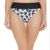 DKNY Womens Printed High-Waist Swim Bottom Separates Blue M view 2